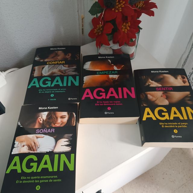 Lote libros serie AGAIN de Mona Kasten