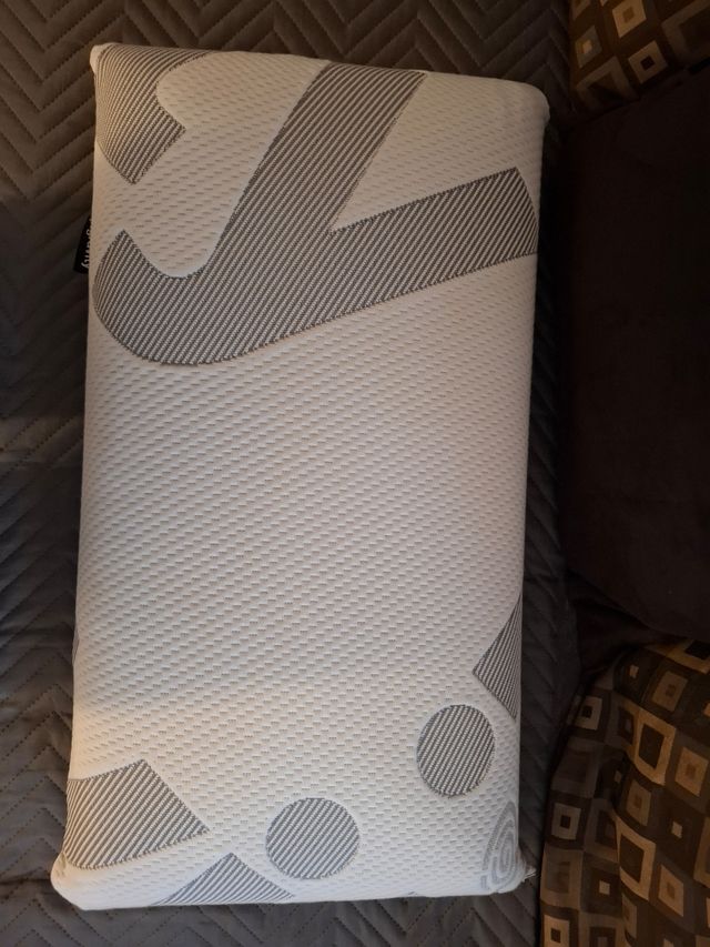 Almohada Tencel - Gris y Blanca