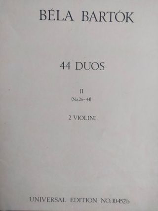 Partituras para dos y tres violines