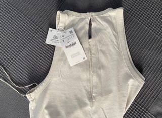 Mono Zara blanco roto - cintura ajustable