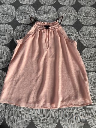 Blusa rosa Mango - Tirantes