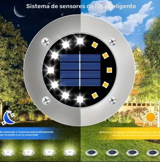 12 grandi luci solari da giardino a LED