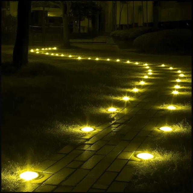 12 grandes luzes solares de jardim LED