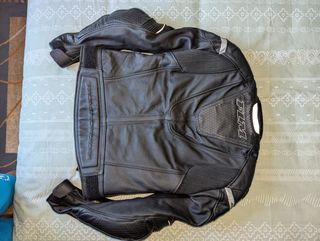 Chaqueta moto cuero FLM. TallaS