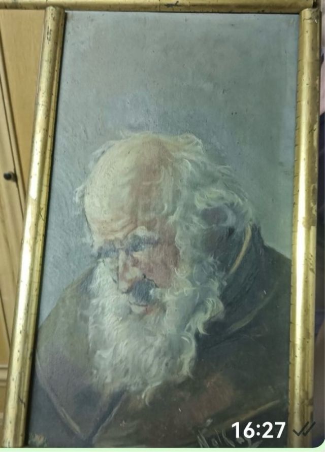 Retrato antiguo monje - Cuadro