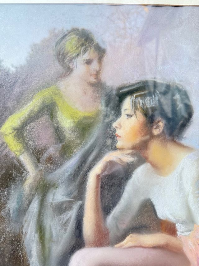 Pintura al pastel - Figuras  femeninas