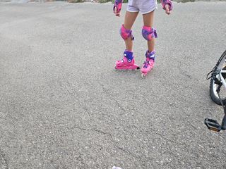 Patines niña rosa-morado talla 32-34