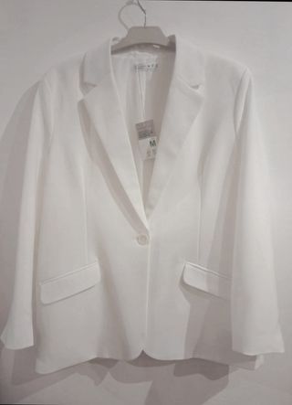 Blazer blanco mujer - Talla M