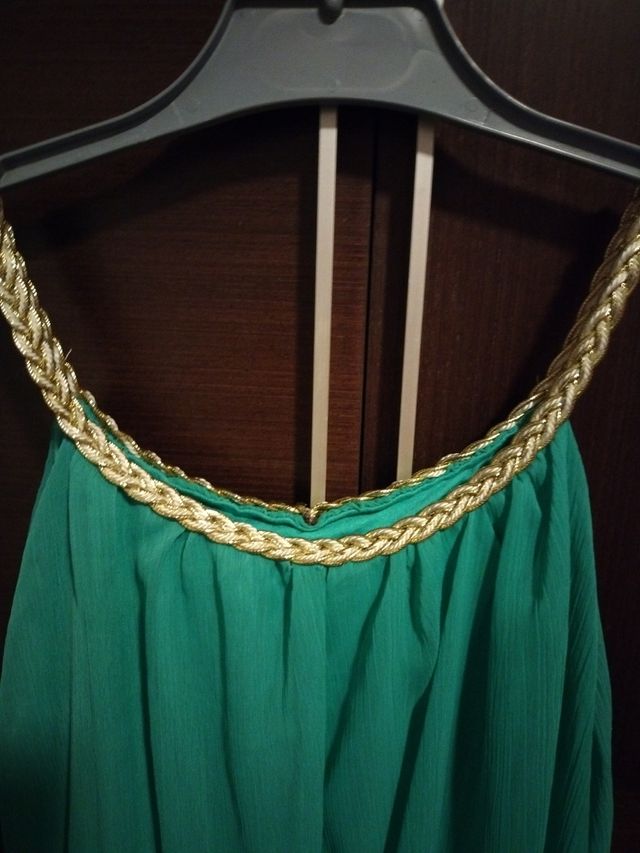 Chaleco gasa verde - Talla única