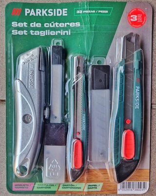 Conjunto de x-atos, láminas, 1 x-ato de aço