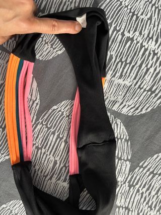 Tanga baño negra multicolor M - nueva