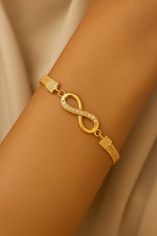 Pulsera Infinito Dorado Ajustable