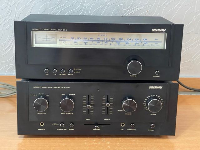Superscope BLT-500 & BLA-545: Sintonizador y Ampli