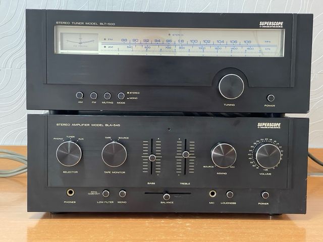 Superscope BLT-500 & BLA-545: Sintonizador y Ampli