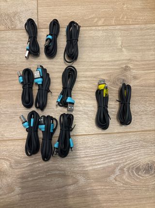 12 Cables USB - MicroUSB, MiniUSB, iPhone