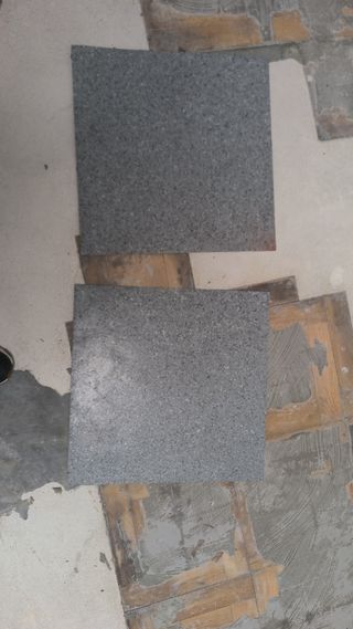 Suelo vinilo usado - 50 láminas y fragmentos