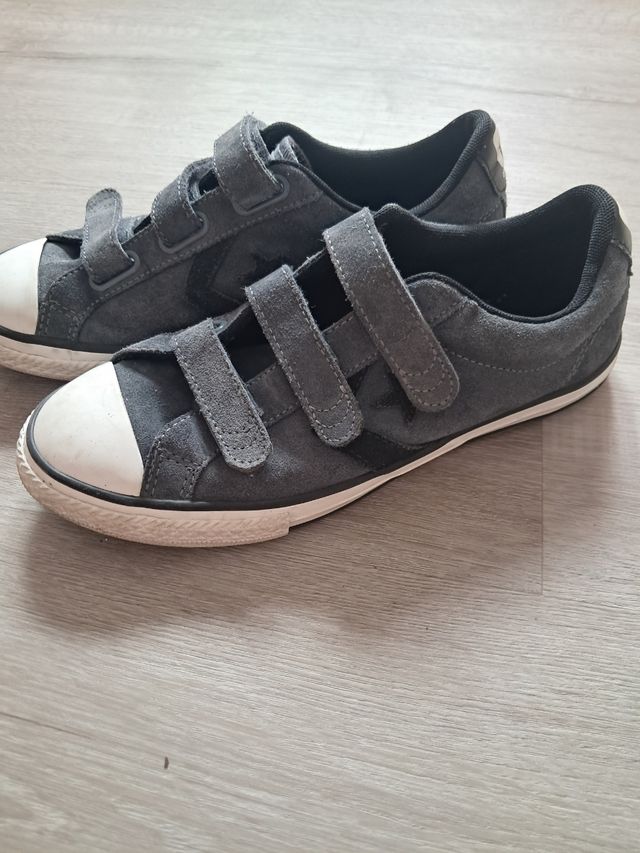 Converse grises - Zapatillas velcro
