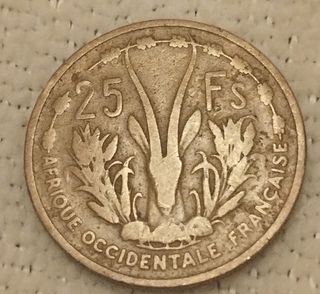 25 Franchi Africa Occidentale Francese (1956)