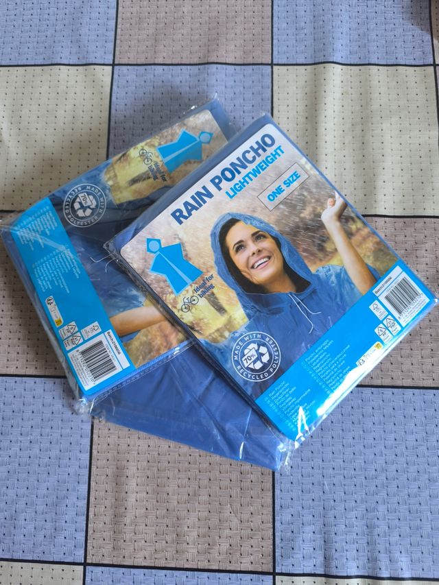 3 poncho antipioggia - Leggeri - Taglia unica per tutti