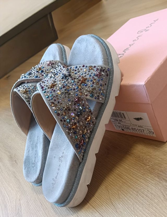 Alma en Pena sandalias plata 39