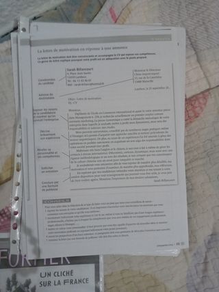 Libro de francés,  nivel b2.