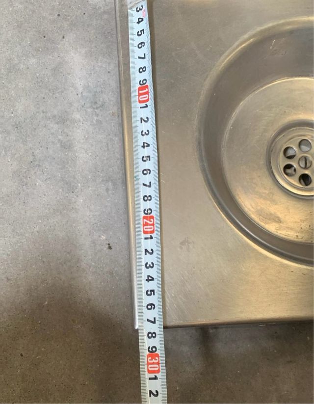 Lavabo acero inoxidable caravana