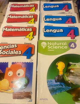 Libros de Cuarto de Primaria