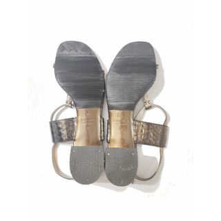 Lanvin/ Sandalias de tacón medio color cobre no39