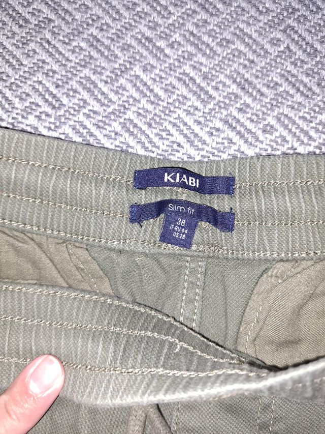 Pantalones Cargo Kiabi verdes Talla S