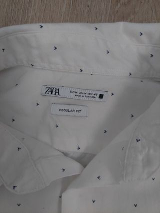 Camisa Álvaro Moreno Oxford color camel talla M. 
