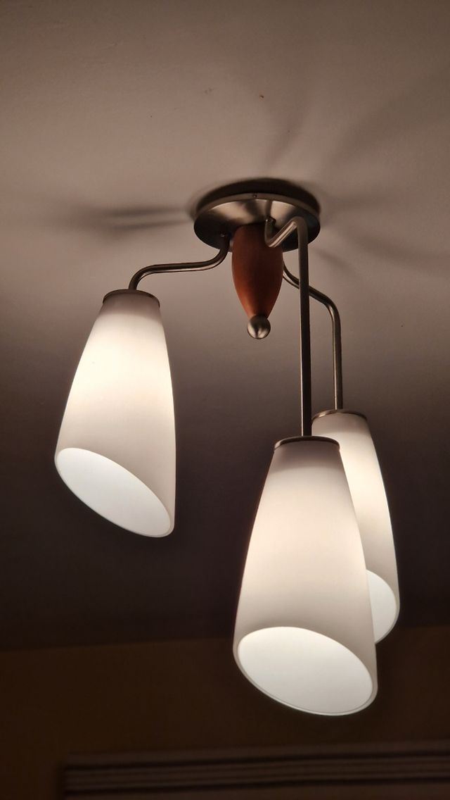 Lámpara techo 3 tulipas - Moderna