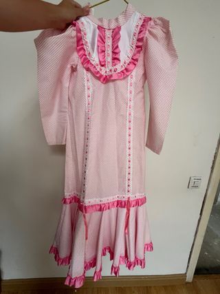 Traje chulapa niña rosa T7-8