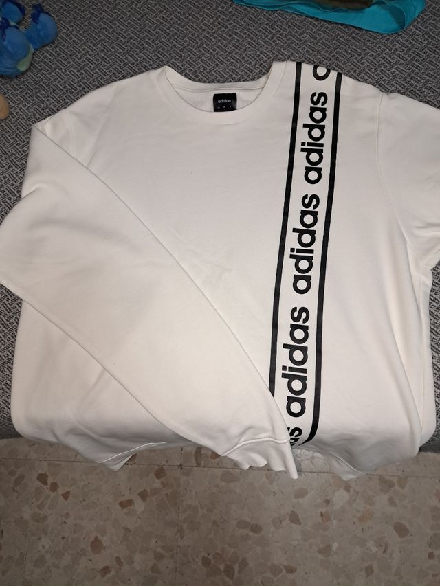 Sudadera Adidas blanca c/logo