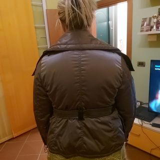 Giubbotto Yeserday argento resinato con inserti