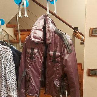 Giubbotto Yeserday argento resinato con inserti