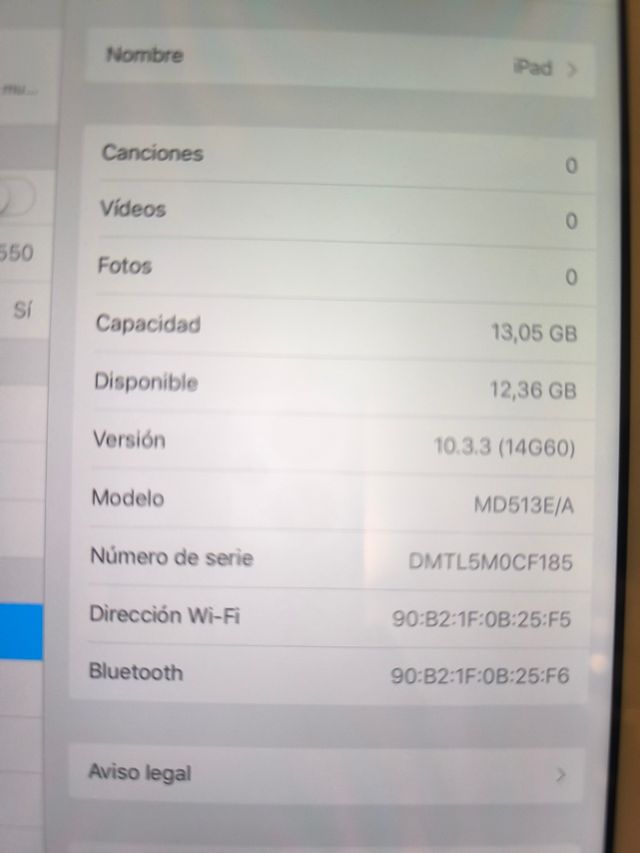 iPad 4 generación gris