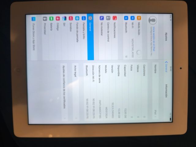 iPad 4 generación gris