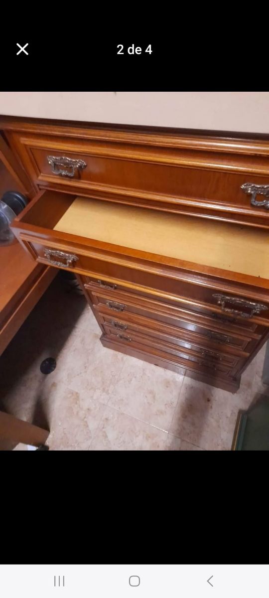 Cómoda madera 6 cajones