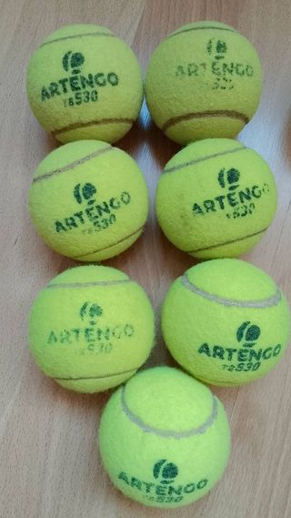 7 Pelotas de Tenis Artengo