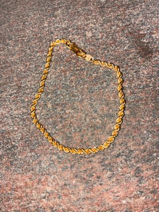 Pulsera oro 18k - Brazalete dorado