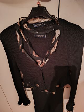 Vestito Blue Joint nero-marrone