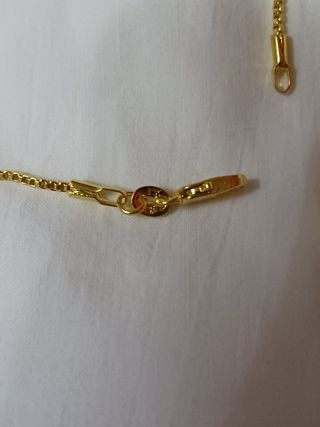 Colgante cruz chapado oro 18k. G.F.