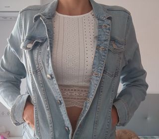 Cazadora vaquera azul