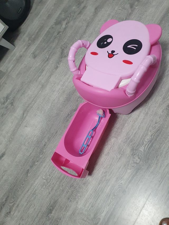 Orinal infantil panda rosa