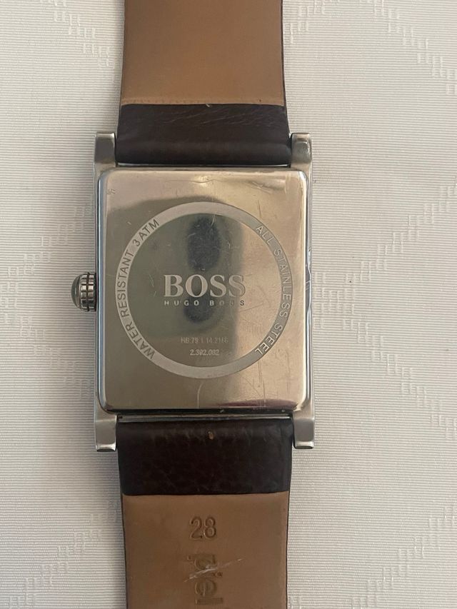 Orologio Hugo Boss marrone e argento