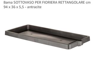 Sottovaso Bama rettangolare 94x36cm