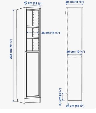 Vitrina-columna salón baño