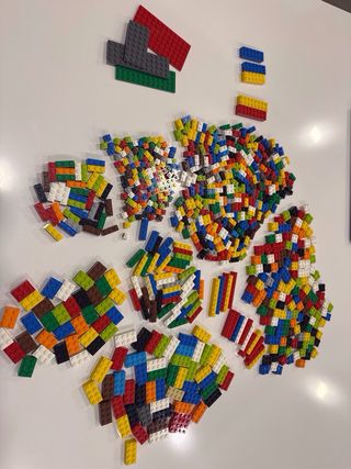 Lote LEGO grande – Más de 1000 piezas + 17 figuras