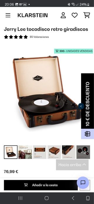 Tocadiscos retro KLARSTEIN Jerry Lee