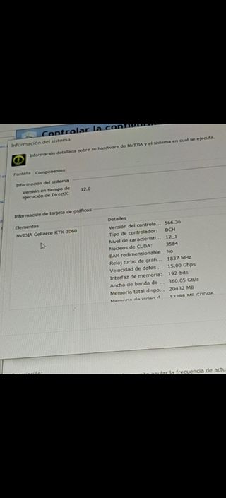 Tarjeta gráfica NVIDIA GeForce RTX 3060 Palit